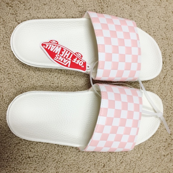 pink vans sandals